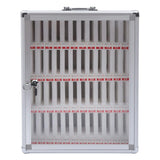 36-Slot Wall-Mount Cell Phone Locker - Secure Storage Cabinet with Lock, Ideal for Classrooms & Offices, Portable Phone Holder Box for Organized Storage Solutions