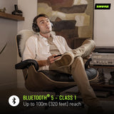 Wireless Noise Cancelling Headphones, Premium Studio-Quality Sound, Bluetooth 5, Customizable EQ - Black Shure