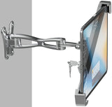 woleyi iPad Wall Mount, Anti-Theft Tablet Wall Holder with Security Lock & Key - Heavy Duty 360° Swivel Arm for 9–14" iPad Pro, Air, Galaxy Tab for Kiosk, POS, Restaurant, Retail & Business Displays