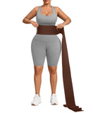 FeelinGirl Waist Trainer Workout Waist Cincher Trimmer Belt Long Torso Wrap