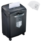 14-Sheet Microcut Paper Shredder and 12-Pack Shredder Lubricant Sheets bonsaii