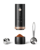 FORLIM Portable Electric Coffee Grinder, Cordless Rechargeable Coffee Bean Grinder with 80 Scale Precise Grinding Settings, Double-Click Start