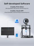 Creality Ender-3 V3 KE 3D Printer, 50Sprite Direct Extruder Supports 300℃ Printing0 mm/s High-Speed Printing with Auto-Leveling, Sprite Direct Extruder Supports 300℃ Printing, Ultra-Smooth and Stable, 220×220×250 mm Print Volume