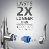 Touchless Kitchen Faucet with Pull Down Sprayer, Motion Sensor Smart Hands-Free | Stainless Steel Brushed Nickel Finish GUUKAR