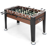 KOTEK Foosball Table, 54" Competition Sized Wooden Football Game Table with Non-Slip Leg Levelers, 2 Balls, Soccer Table Game for Home Office Game Room Party Family Night