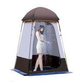 Camping Tent Shower Tent,Outdoor Changing with Built-in Hook,Holds 20 Liters of Water,63*63*95 Inch,210D Oxford Cloth Waterproof - Portable Toilet Shelter with Carrying Bag for Camping,Beach,Brown
