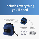 BTRWOR Hammock - Lightweight, Portable, 1 to 2 Person Hammock - for Camping, Hiking, Backpacking, Travel, a Festival, or The Beach