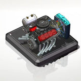 MechPuConToy Mini Engine Accessory, Ignition Set + Water Cooling Set + Battery + Charger All-in-One Aluminum Alloy Base Starter Kit for TOYAN FS-V800WGPC Engine Model