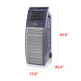 Outdoor Portable Evaporative Swamp Cooler & Fan for BBQ Area, Patio, Garage, Backyard | Gray Honeywell