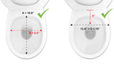 PEPE Mobility Raised Toilet Seat with Lid for Elderly 4" High, Fits Round and Elongated up to 15" Wide, Commode Seat with Sturdy Brackets, Medical Aid