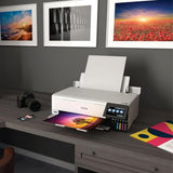 Epson EcoTank Photo ET-8550 Wireless Wide-Format All-in-One Tank Printer with Scanner and Copier, Auto 2-Sided Printing - White (Renewed)