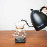 Brewista Artisan Electric Gooseneck Kettle, Water Boiler with LCD Panel, Precise Temperature Control, Fast Boiling and Keep Warm Settings for Pour-Over Coffee & Tea, Café, 1 Liter (All Black)