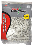 Pride Golf Tee, 2-3/4 inch Deluxe Tee , White