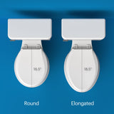 Brondell LE99 Bidet Toilet Seat, Fits Elongated Toilets, Electric Bidet with Remote, Warm Air Dryer, Strong Wash Mode, Stainless-Steel Nozzle, Saved User Settings & Easy Installation