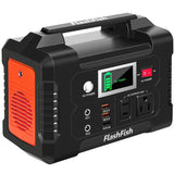200W Portable Power Station, FlashFish 40800mAh Solar Generator With 110V AC Outlet/2 DC Ports/3 USB Ports FF FLASHFISH