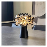 JUAKSQZYI Table lamp Rechargeable Touch Desk Lamp Flower