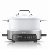 Ninja Foodi 6.5 qt Everyday PossibleCooker, 6-in-1 Functionality, Multi Cooker, Slow Cooker, Stainless Steel/White, MC1100 (Renewed)