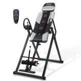 Teclor Inversion Table,Advanced Heat and Massage Function,Strength Training Inversion Table for Back Pain Relief,Heavy Duty Inversion Table 350 lbs Capacity with Wider and Thickened Backrest