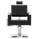BarberPub Classic Recline Hydraulic Barber Chair Salon Spa Chair Hair Styling Beauty Equipment 3018 (Black)