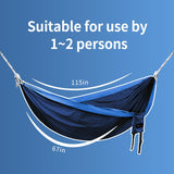 BTRWOR Hammock - Lightweight, Portable, 1 to 2 Person Hammock - for Camping, Hiking, Backpacking, Travel, a Festival, or The Beach