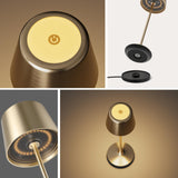 CORDIVA Cordless Table Lamp, Aluminum Rechargeable Dimmable LED Desk Lamp