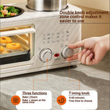 4-in-1 Breakfast Maker Station, 8L Electric Breakfast Machine with Oven, Frying Pan and Steamer, 1200W Breakfast Egg Sandwich Maker