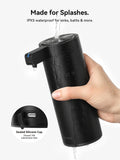 SUNLY Touchless Automatic Soap Dispenser – Clog-Free Pump, 0.2s Fast Sensor, USB-C Rechargeable, Smudge-Resistant Stainless Steel, Black