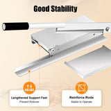 trggvvrt 16in Manual Meat Bone Cutter, Heavy Duty Chicken Cutting Machine with Blade, Rib Slicer, Manual Frozen Meat Cutter Machine for Beef Goat Pig Fish Butcher Commercial Kitchen