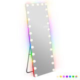 VANITII Full Length Mirror with Lights with 25 LED Bulbs and Bluetooth Floor Mirror Full Body Lighted Mirror 71" x 30" Standing Mirror Wall Mounted Mirror Smart Touch for Bedroom Dressing Room