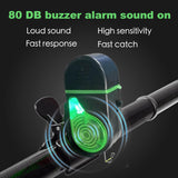 Hizoncore New Tip Up Alarms with LED Light, 4Pcs Electronic Fishing Bite Alarm, Sensitive Sound Alert for Night Fishing, Waterproof Fish Bite Indicator for Fishing Rods, Ice Fishing