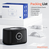 Ultrasonic Jewelry Cleaner 47kHz 20 oz Large Capacity, 5 Modes Ultrasonic Cleaning Machine with UV Light for Eyeglasses, Rings, Necklaces, Dentures, Retainers, Silverware