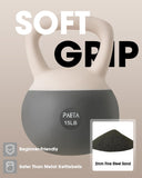 PAETA Soft Kettlebell for Home Gym – Anti-Slip Grip & Wide Handle Design, Soft-Sided Cushioned Base Kettlebell, Soft Kettlebell set, 20lbs White