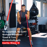 Gronk Fitness Inertia Wave Edition | Dynamic Rubber Battle Ropes Alternative for Home and Gym | Maximize Calorie Burn | Revolutionary Fitness Equipment for Abs and Full Body Workout | Blue Gronk Fitness