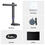 Portable Scanner, Document Scanner, Portable USB Document Camera, Capture with Fast Scan for Meeting and Learning
