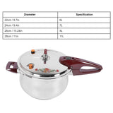 Stainless Steel Pressure Cooker 80KPA, Cookware Pressure Canner Rice Cooker with Safety Valve Devices Bewinner