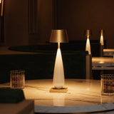 CORDIVA Cordless Table Lamp, Brass Rechargeable Dimmable LED Desk Lamp