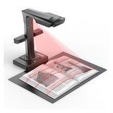 Document Scanner, Book Document Scanner, 24MP Portable Camera, A3 Size, with Smart OCR Led Desk Lamp for Home Office