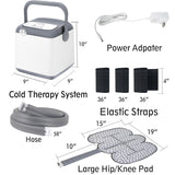 NEHOO Cold Therapy Machine with Extra Large Knee/Hip Pad, Pain Relief for Post-Surgery Recovery, Programmable Ice Therapy Machine, Continuous Cryotherapy Cold Pack