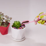 Floral Garden Tools Set, Heavy Duty Gardening Tools for Gardener, Gardening Gifts for Women, Storage Tote Bag, Pink