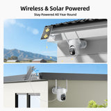 Security Cameras Wireless Outdoor, No Subscription 4-Cam System with Hub