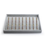 Oirlv 25PCS Velvet Jewelry Tray Necklace Organizer Tray