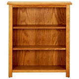 Zexlorith 3-Tier Bookcase - Solid Oak Wood Bookshelf 27.6x8.9x32.3 in