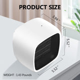 Portable Space Heater 1000W/800W Ceramic Electric Heaters