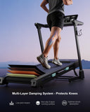 Aeriflo Treadmills for Home with 20% Auto Incline, T510A Foldable Treadmill with 20" Extra Wide Running Belt, 12.4 MPH High Speed, Kinomap App & Wireless Charging, 3.5 HP Power Running Treadmill