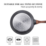 Nonstick Frying Pan Skillets, Swiss Granite Coating Omelette Pans, Healthy Cookware Chef's Pan SENSARTE