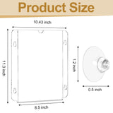 Sahasea Acrylic Window Sign Holder with Suction Cup 8.5 X 11, 2 Packs Acrylic Frames Glass Door Wall Mount Advertising Signage Sign Holder for Business, Restaurant, Store, Notice, Office