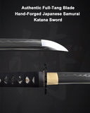 1045 White Dancing Crane Katana for Display & Collection, Full Tang Sword