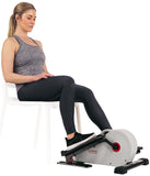 Sunny Health & Fitness Fully Assembled Magnetic Under Desk Elliptical Peddler, Portable Foot & Leg Pedal Exerciser(White) - SF-E3872 Sunny Health & Fitness