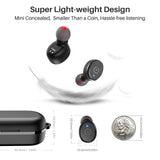 Bluetooth 5.3 Wireless Earbuds with Wireless Charging Case IPX8 Waterproof Stereo Headphones in Ear Built in Mic Headset TOZO