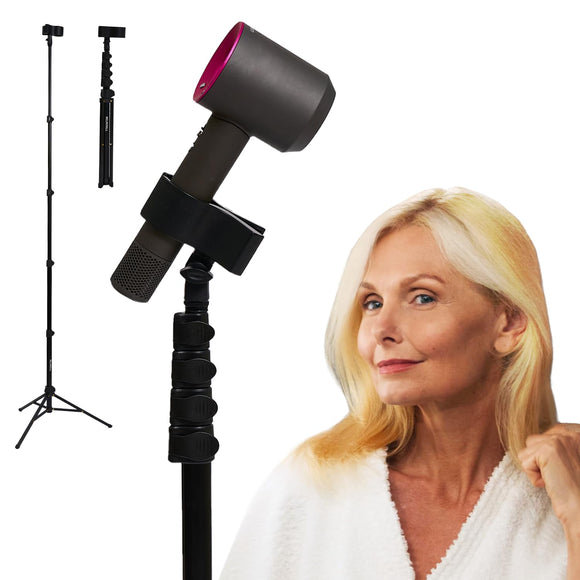 Hair Dryer Stand – Heavy Duty 26-74 Inch Adjustable Blow Dryer Holder RELMITALL
